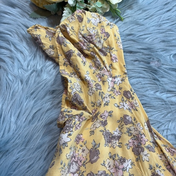 AUGUSTE Olsen Belle Mini Dress in Lemon sz 4 - Picture 3 of 9